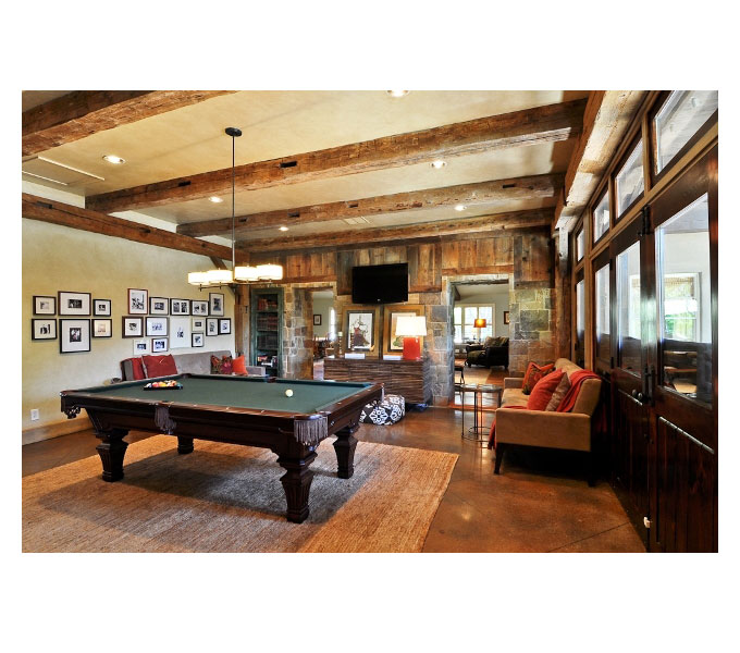 Photo of A new game room for this ranch lodge style home