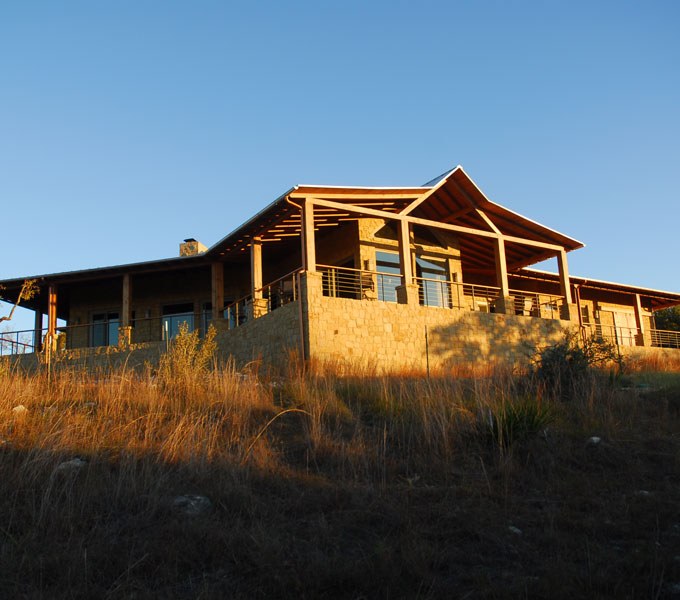 Photo of portion of the house that maximizes the full vista beyond